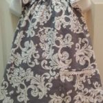 Grey Floral Flutter Dress