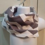 Chevron Infinity Drool Bib