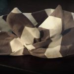 Grey/White Chevron Wire lined "Rootwrap"