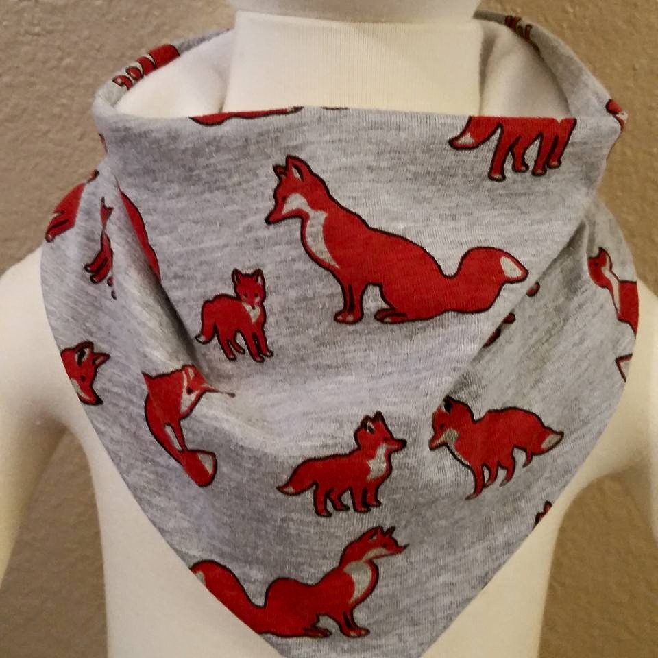 Foxy Little Bandana Drool Bib